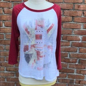 Miss me graphic guitar T-shirt